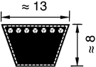 Profil AX/X13 x 8