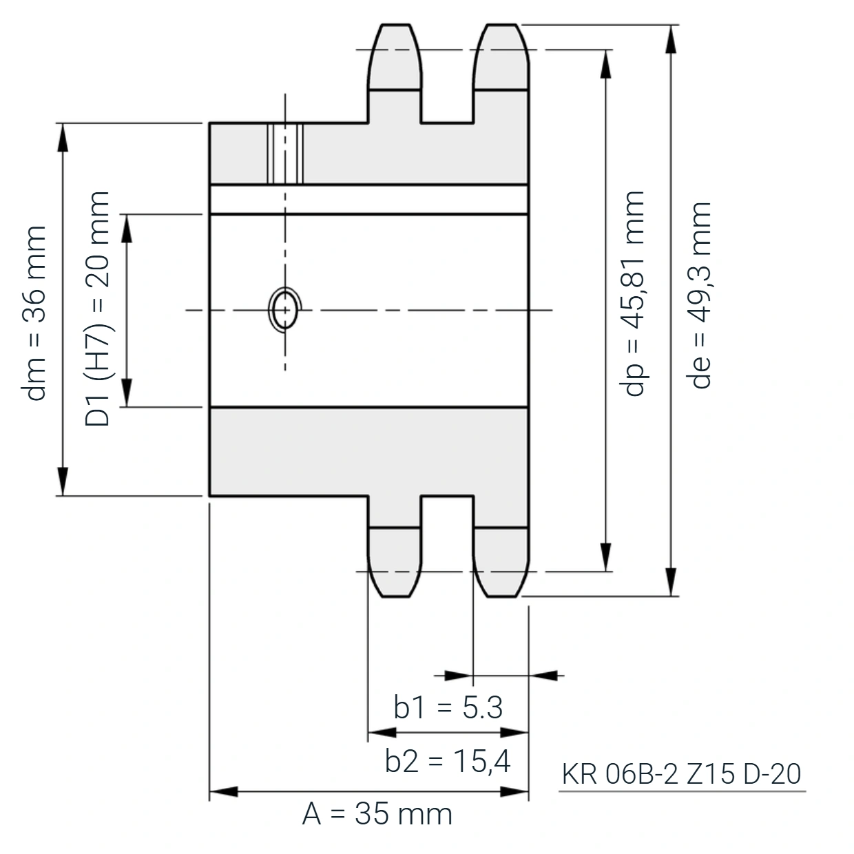 KR 06B-2 Z15 D-20