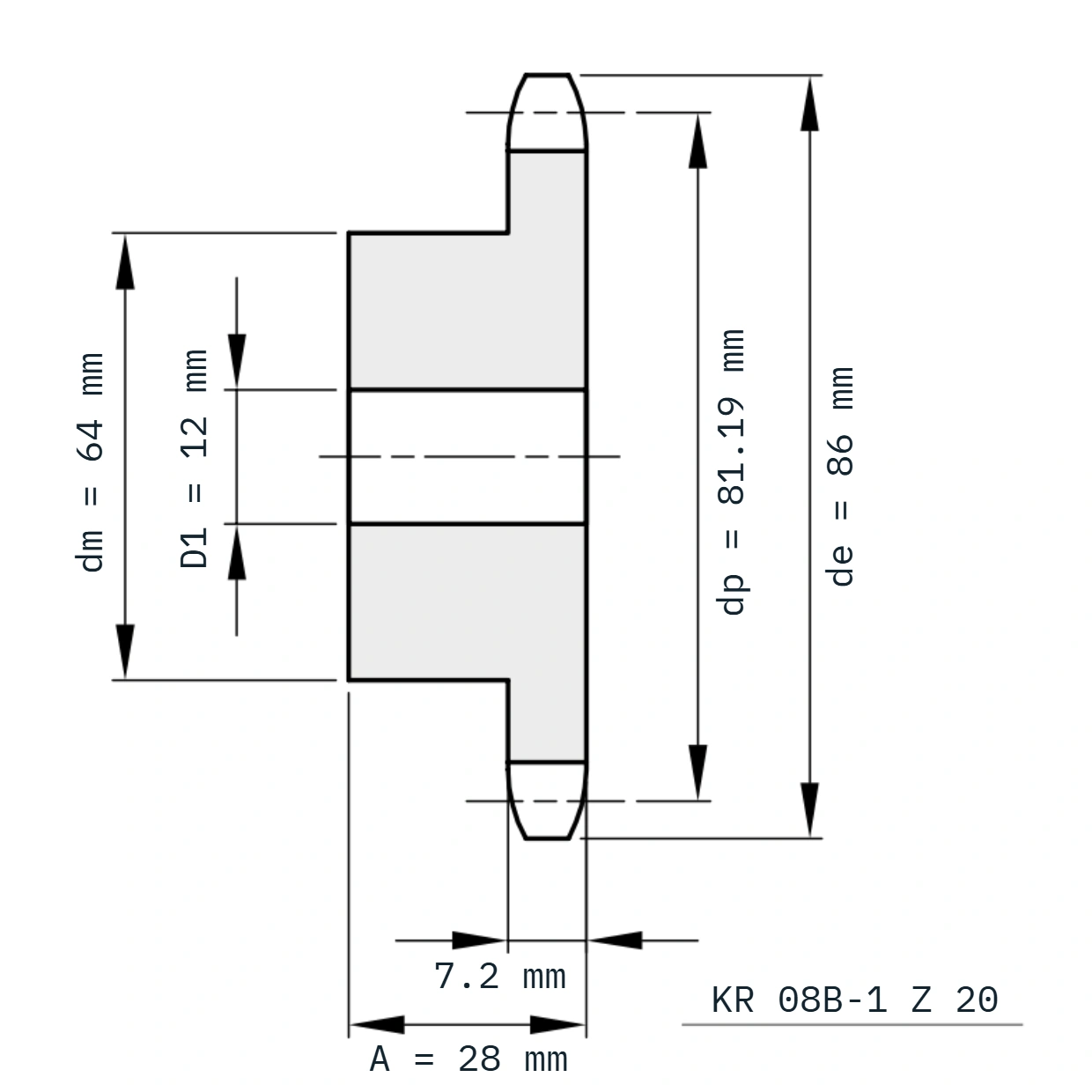 KR 08B-1 Z 20 GH