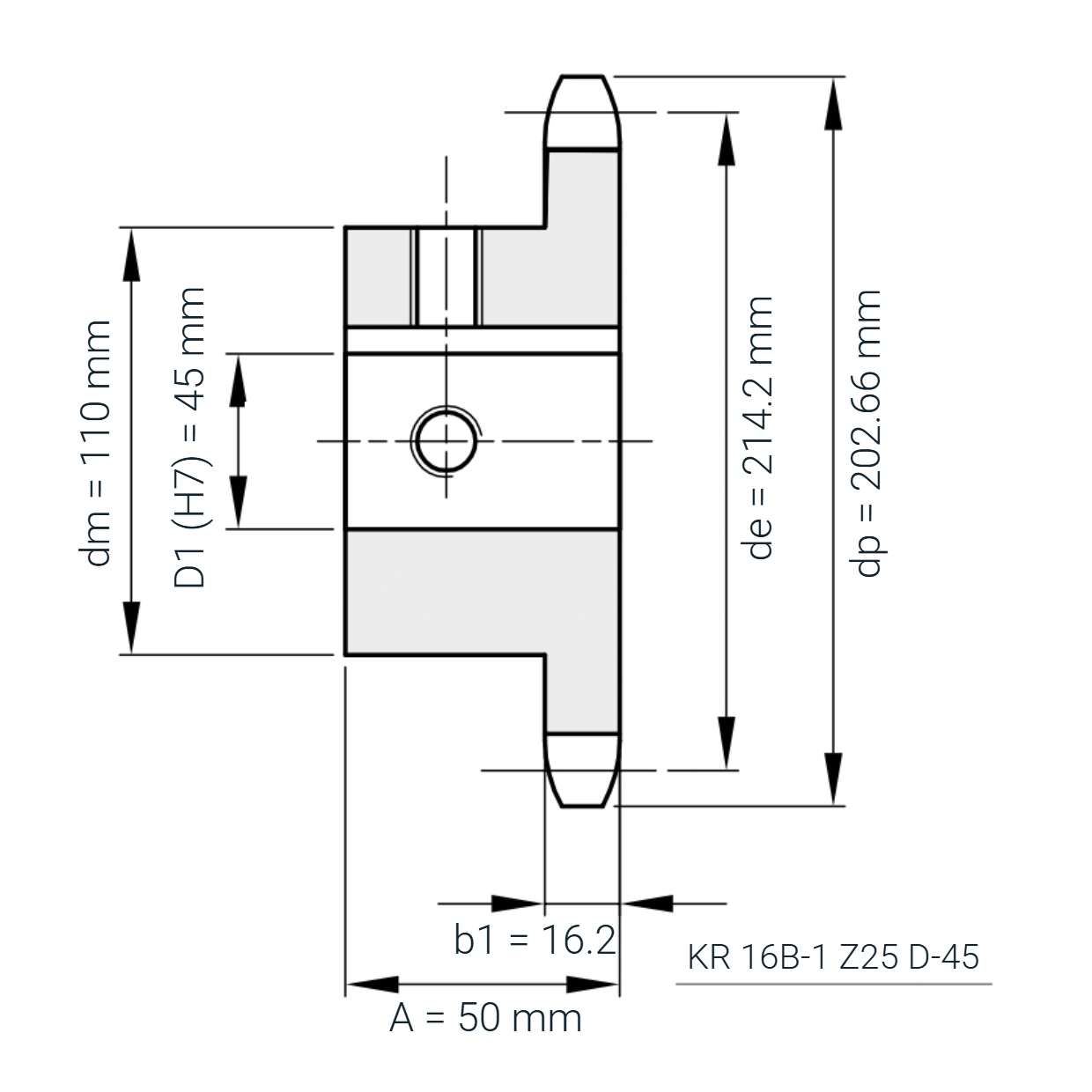 KR 16B-1 Z25 D-45