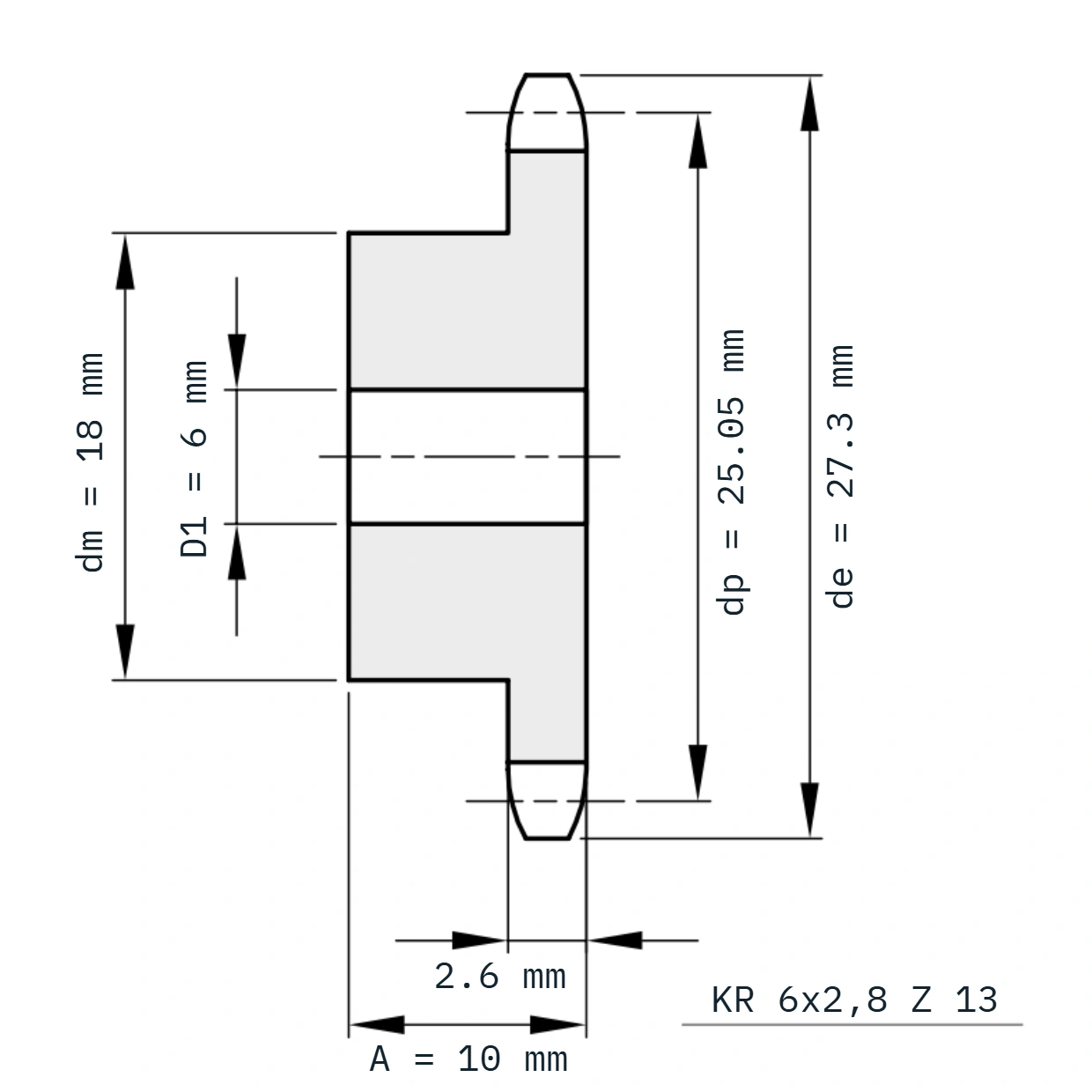 KR 6x2,8 Z 13
