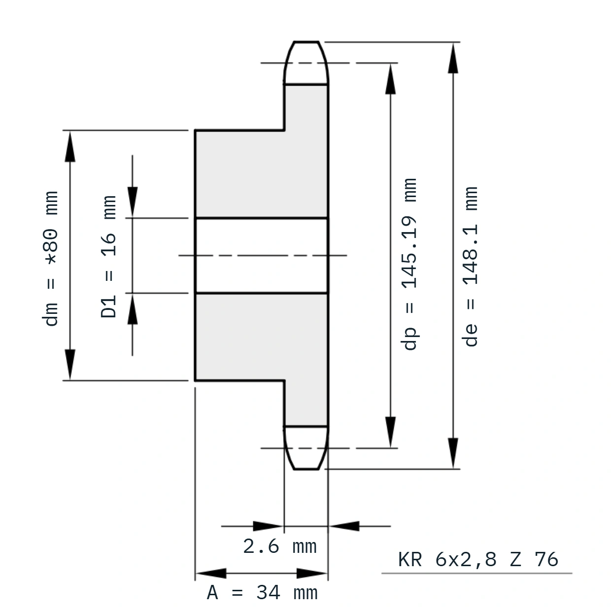 KR 6x2,8 Z 76