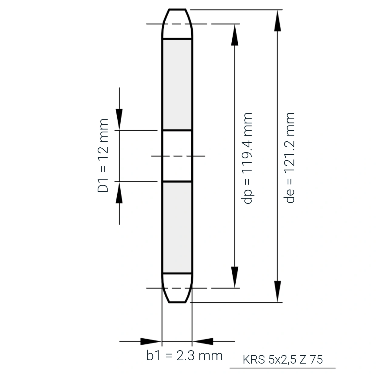KRS 5x2,5 Z 75